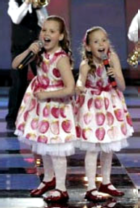 Nastia et Macha Tolmachevy de Russie, a remporté l'Eurovision