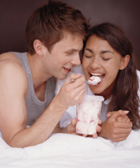 Sex against food: instead of or together?