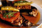 Aubergine stuffed with minced meat