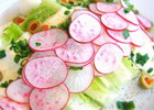 Turp salatası ve salatalık