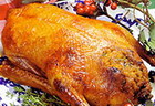 Goose stuffed with quince