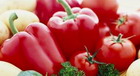 Pimienta de Bulgaria y los tomates en escabeche agridulce