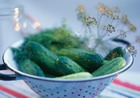 Cucumbers in sour-sweet marinade