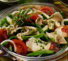 Salad with chicken meat in Thuringian