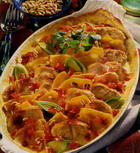 Vegetable casserole with turkey