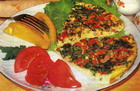 Omelette "parlak renkler"