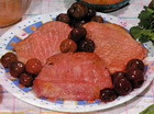 Veal with cherry