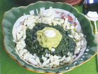 Avocado salad with eggs