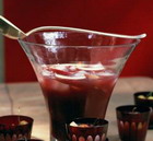 Punch with cherry liqueur