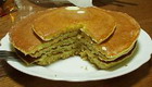 Pancake with buckwheat porridge and mushrooms