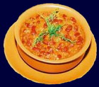トマトスープ豆のピューレ