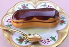 Eclair with chocolate icing