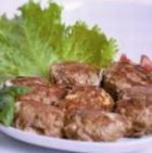 Meatballs with salad