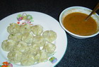 Tortellini (meat dumplings) with lemon sauce