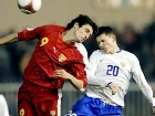 Squadra di calcio della Russia udelala Macedonia