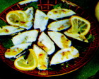 ムール貝は、貝殻で焼いた