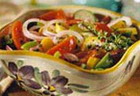 Tomato salad with sweet pepper in Bulgarian