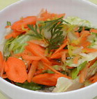 Carrot salad with vegetables